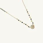 925 Sterling Silver Circular Halo Mangalsutra-2