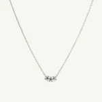 Celeste Green Cluster Necklace
