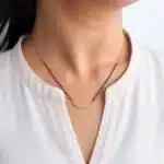 Leafy Arch Silver Mangalsutra