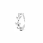 Marquise Leaf Silver Ring