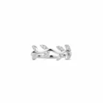 Marquise Leaf Silver Ring