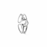Moon Star Diamond Adjustable Ring