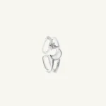Moon Star Diamond Adjustable Ring