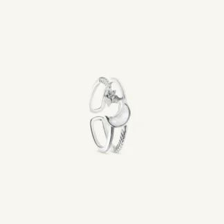 Moon Star Diamond Adjustable Ring-1