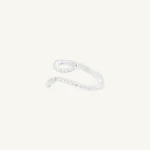 Open Spiral CZ Silver Ring-2