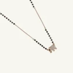 Rose Gold Elegant Elephant Silver Mangalsutra-2