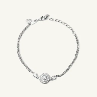Stellar Orbit CZ Silver Bracelet