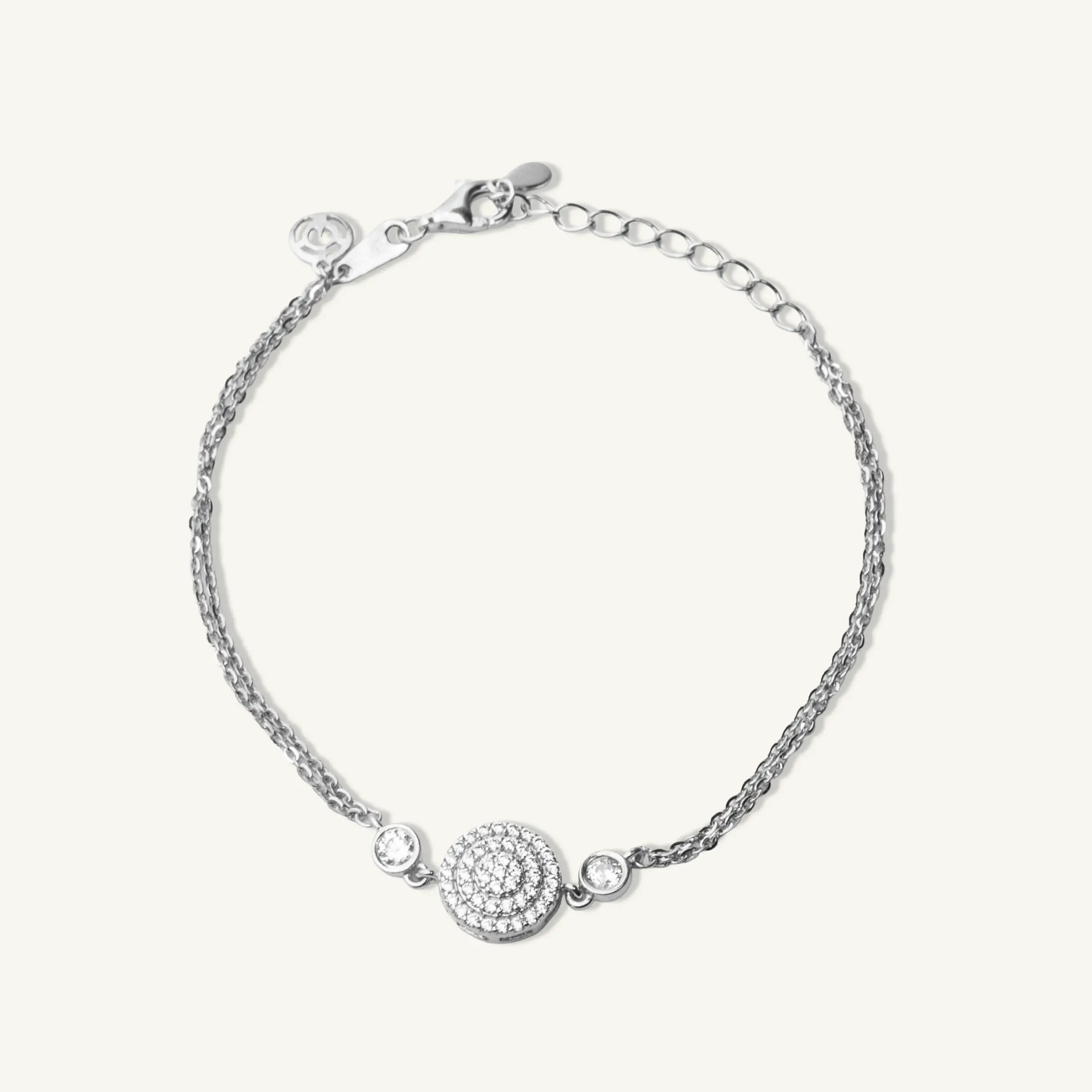 Stellar Orbit CZ Silver Bracelet