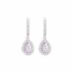 Aurora Pear CZ Drop Earring