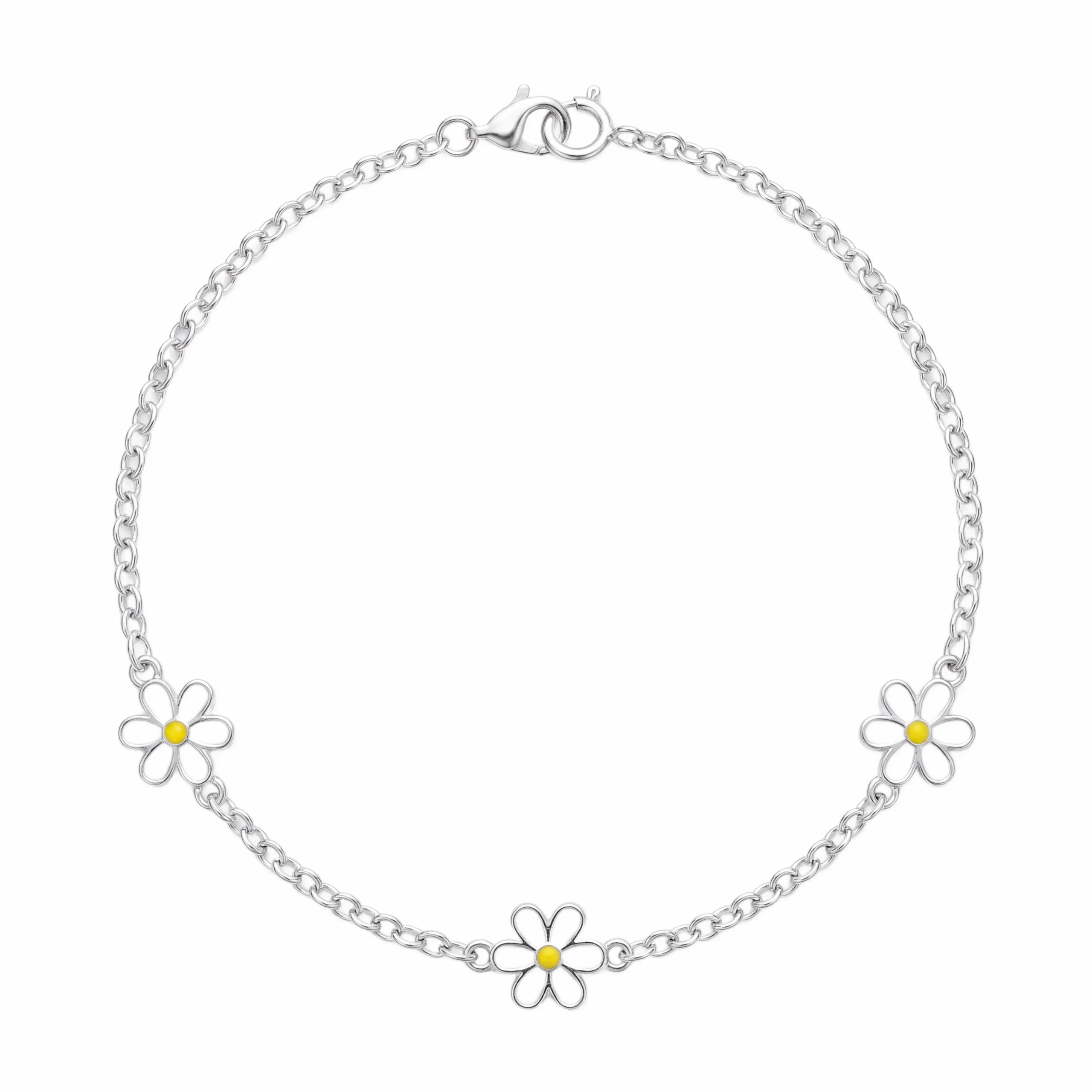 Daisy Bloom Enamel Bracelet