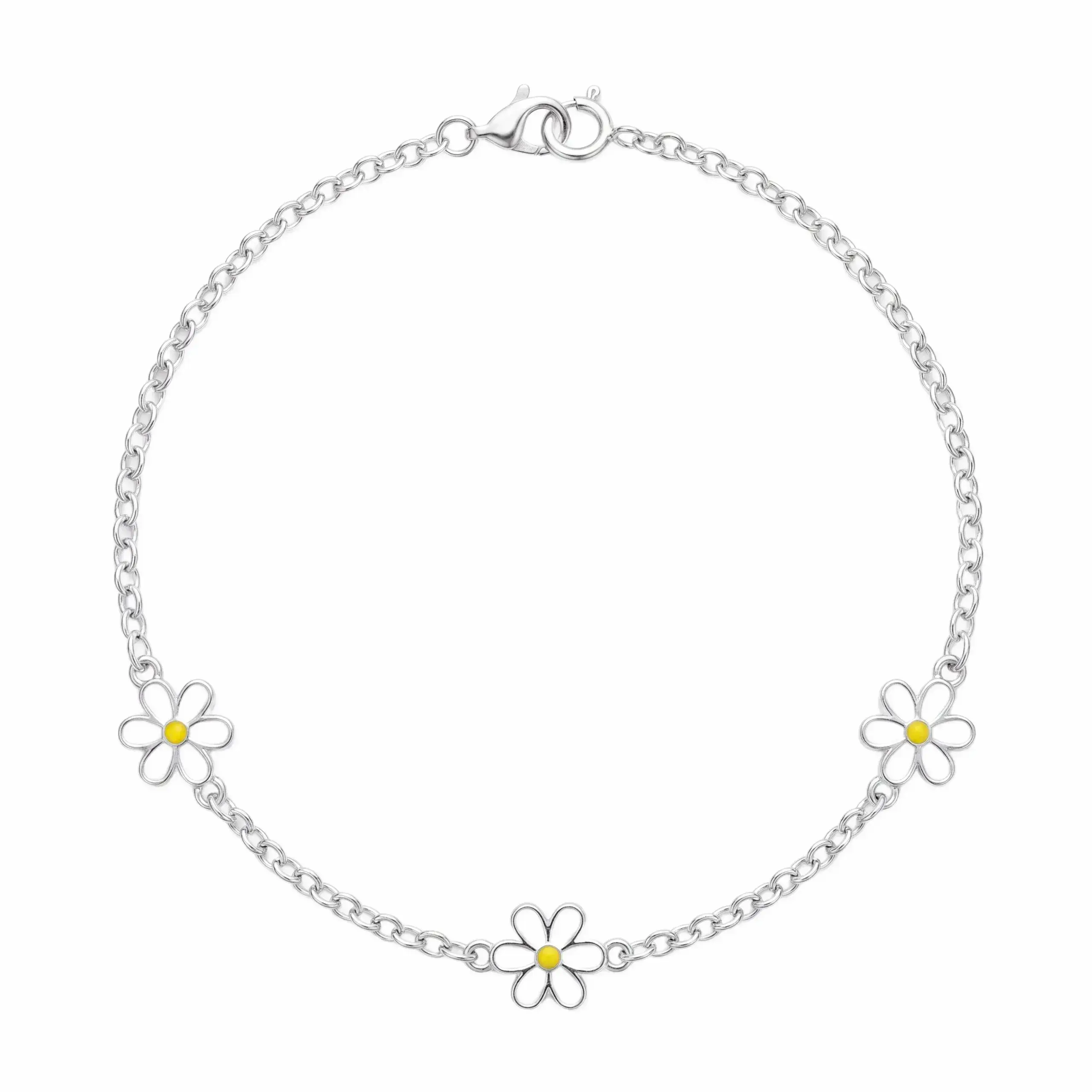 Daisy Bloom Enamel Bracelet