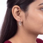 Elara Link Huggie Earring