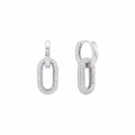 Elara Link Huggie Earring