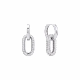 Elara Link Huggie Earring