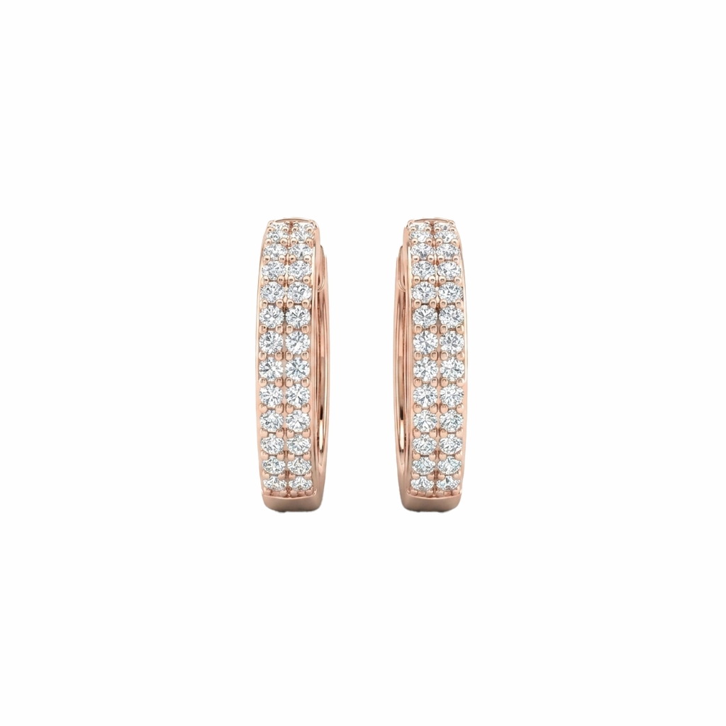 Luna Pave Hoop Earring
