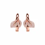 Olive Leaf Huggie Earring
