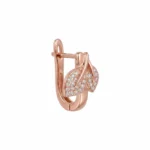 Olive Leaf Huggie Earring