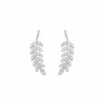 Radiant Leaf Climber Earring