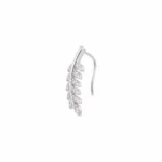 Radiant Leaf Climber Earring