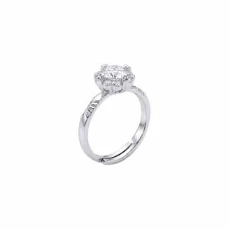 Starlight Solitaire Adjustable Ring