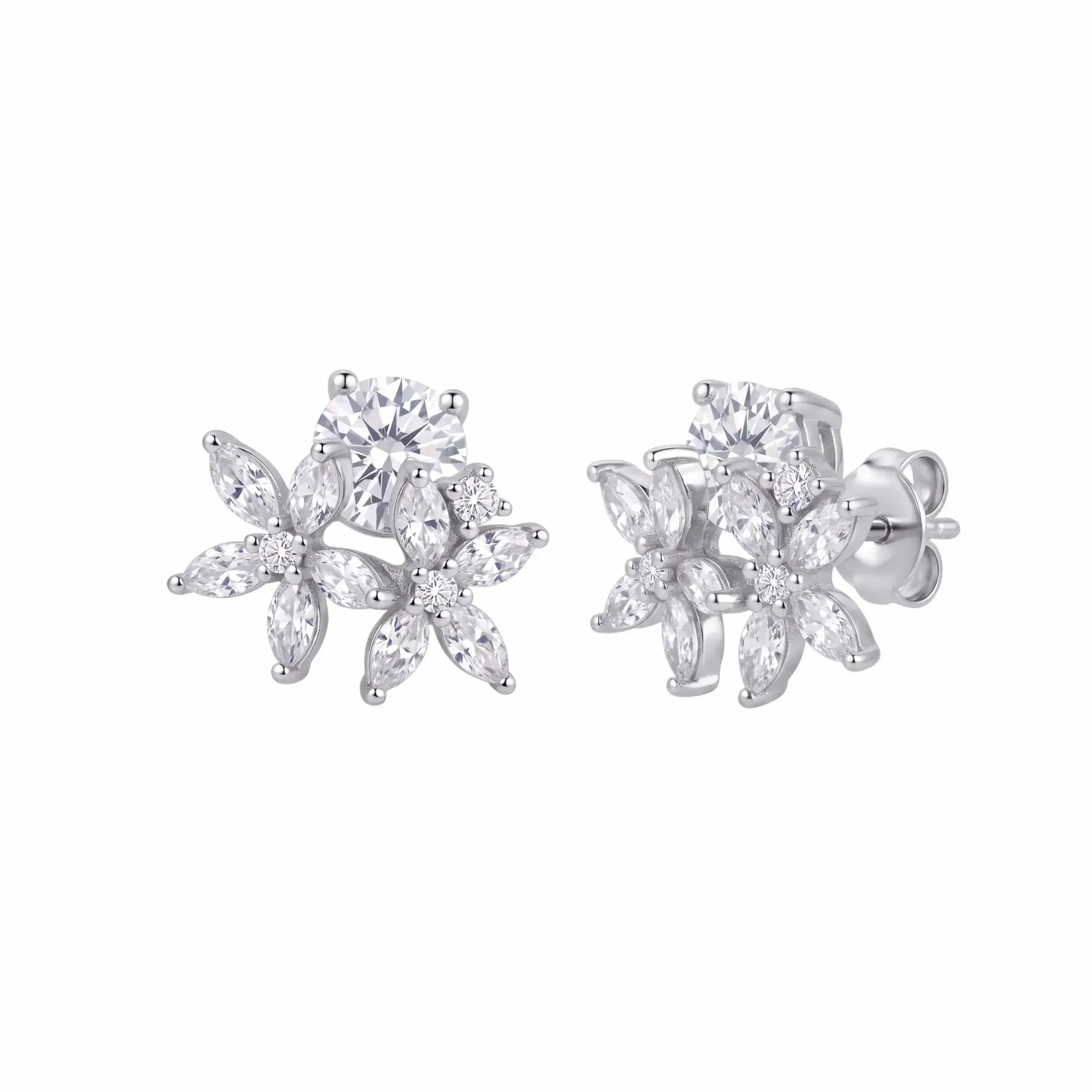 Twin Blossom Stud Earring