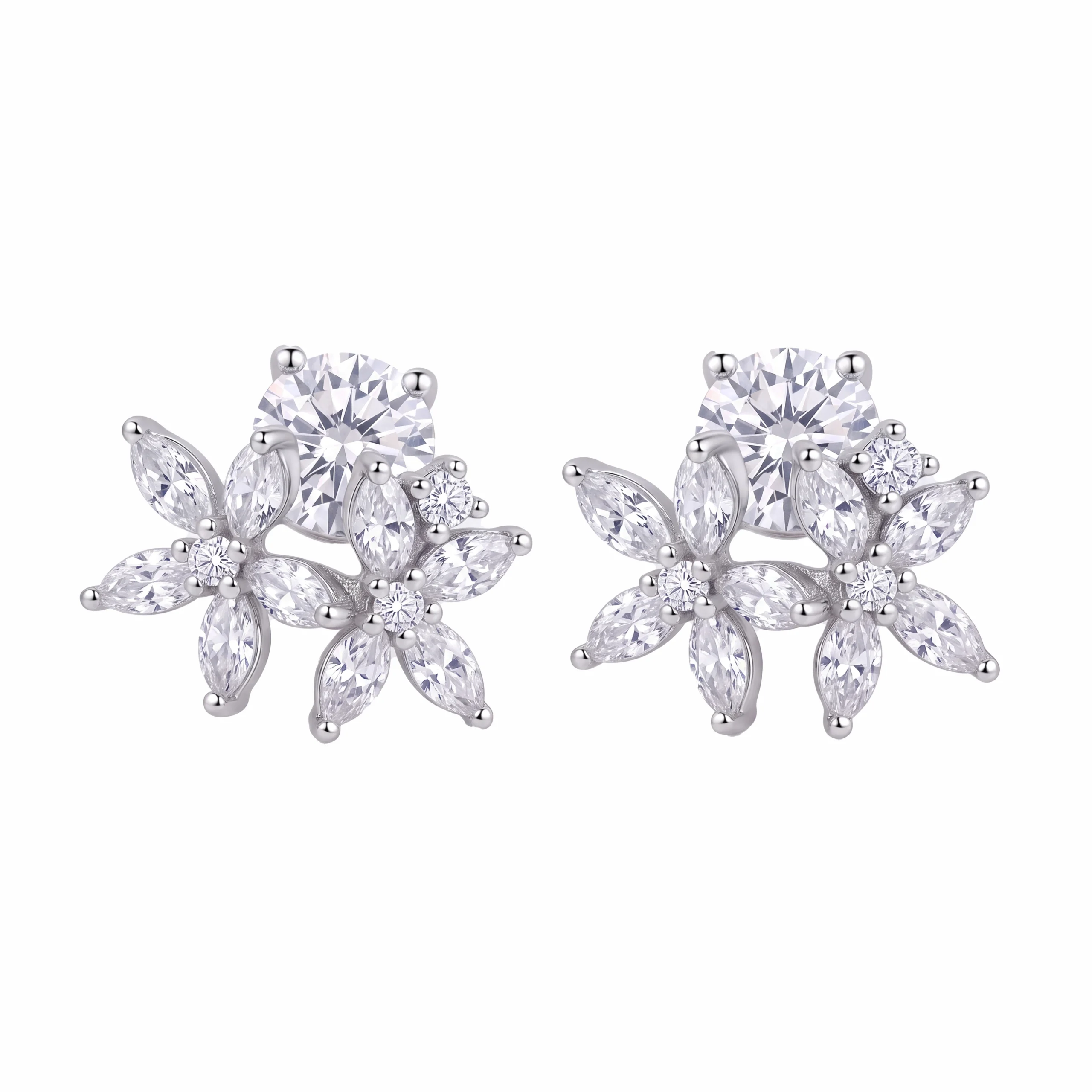 Twin Blossom Stud Earring