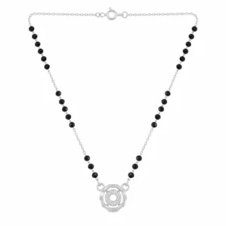 Aurelia Geometric Halo Mangalsutra